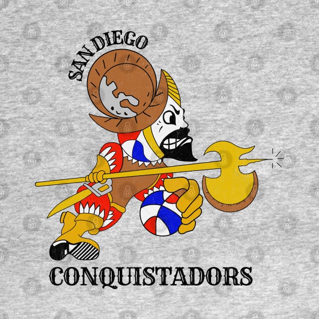 Defunct San Diego Conquistadors ABA Basketball by LocalZonly